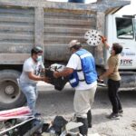 Camioneta de la Fiscalía se estrella contra una casa en la Bojórquez